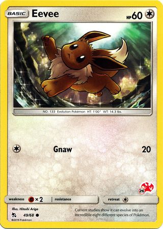 Eevee (49/68) (Charizard Stamp #26) [Battle Academy 2020] - Dark Crystal Cards