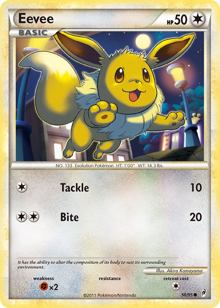 Eevee (56/95) [HeartGold & SoulSilver: Call of Legends] - Dark Crystal Cards