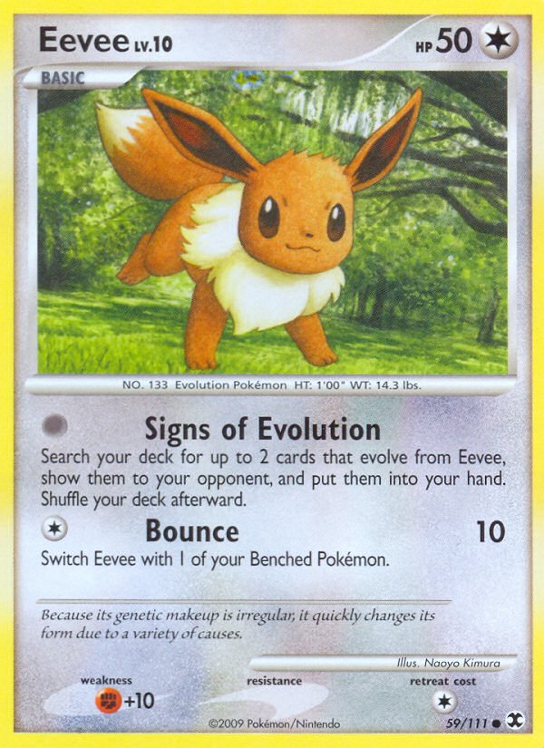 Eevee (59/111) [Platinum: Rising Rivals] - Dark Crystal Cards
