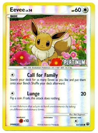 Eevee (62/100) [Burger King Promos: 2009 Collection] - Dark Crystal Cards
