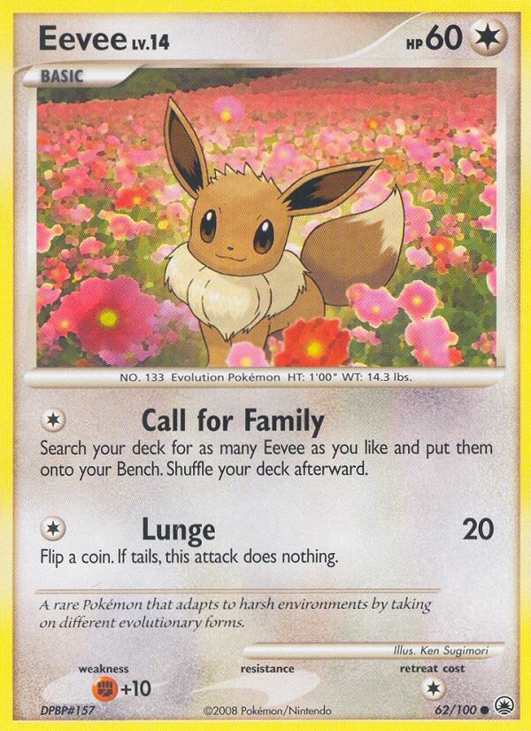 Eevee (62/100) [Diamond & Pearl: Majestic Dawn] - Dark Crystal Cards
