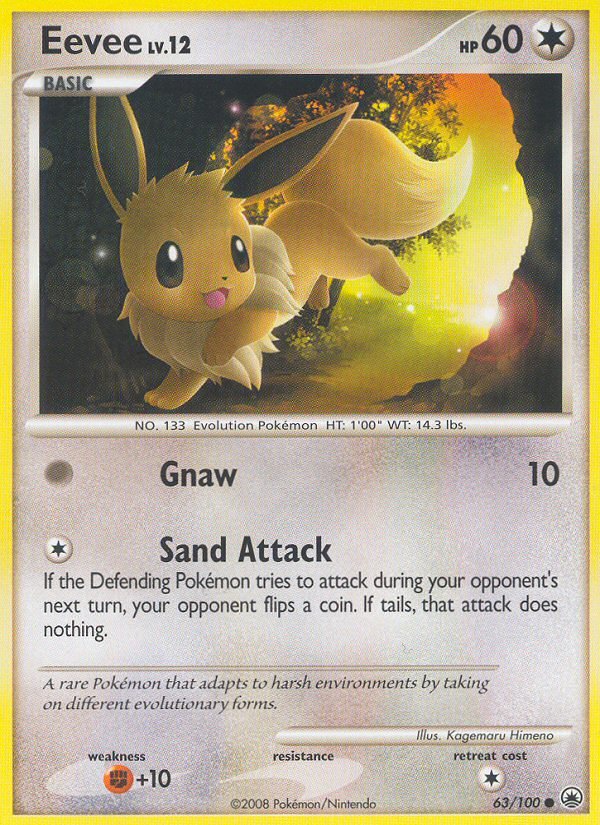 Eevee (63/100) [Diamond & Pearl: Majestic Dawn] - Dark Crystal Cards