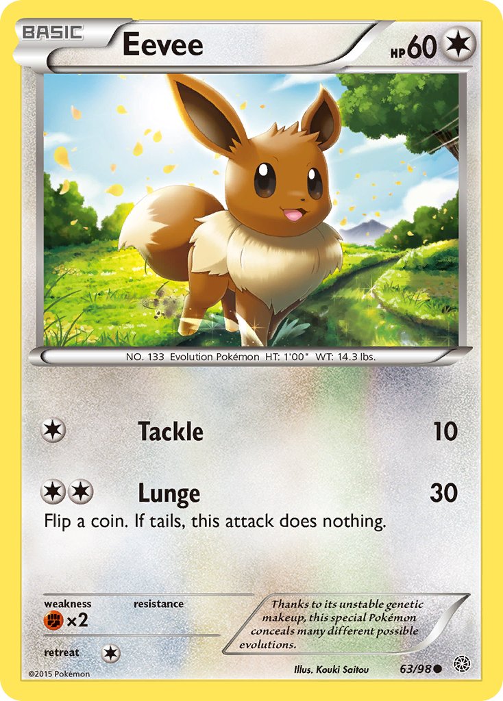 Eevee (63/98) [XY: Ancient Origins] - Dark Crystal Cards
