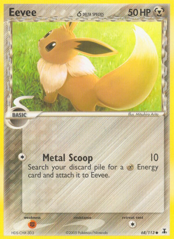 Eevee (68/113) (Delta Species) [EX: Delta Species] - Dark Crystal Cards