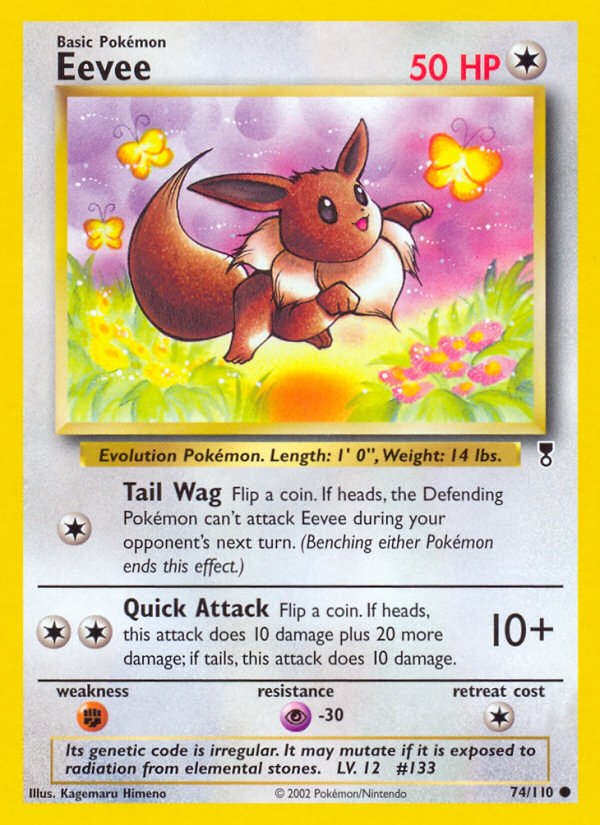 Eevee (74/110) [Legendary Collection] - Dark Crystal Cards