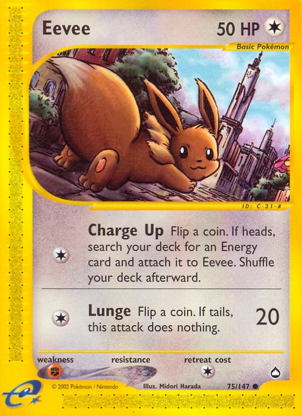 Eevee (75/147) [Aquapolis] - Dark Crystal Cards