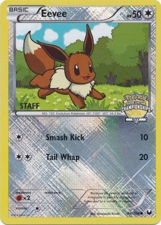 Eevee (84/108) (City Championship Staff) [League & Championship Cards] - Dark Crystal Cards