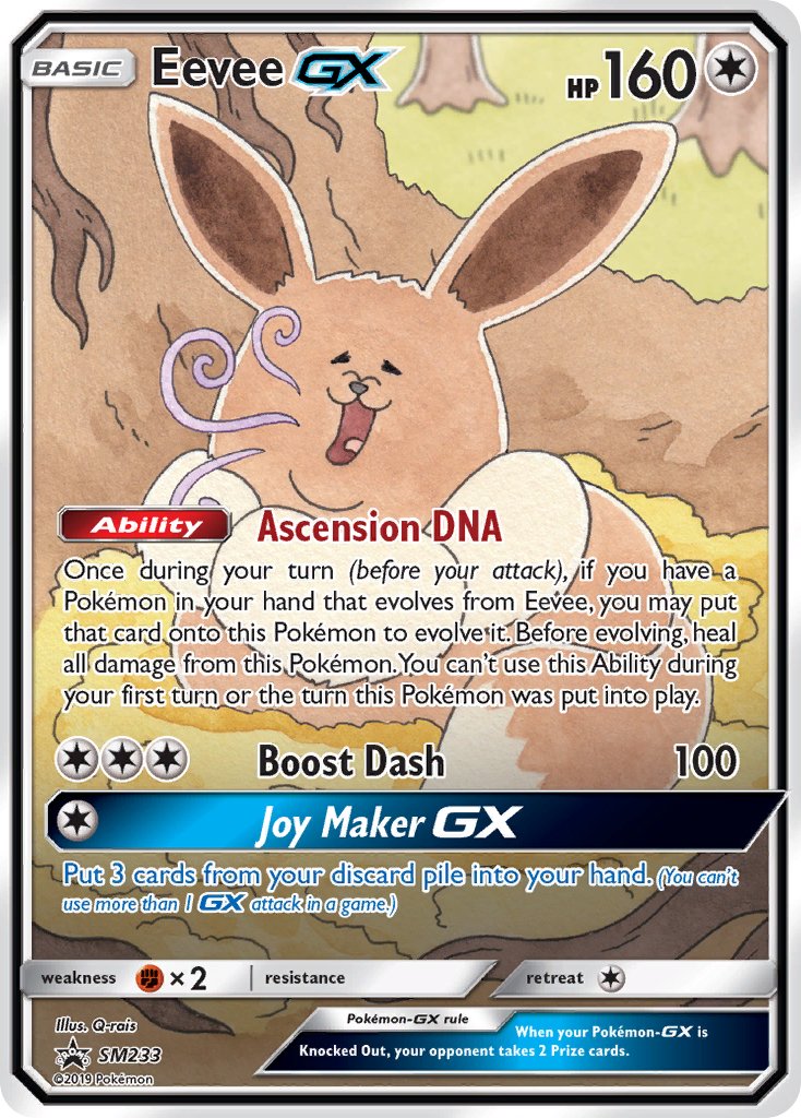 Eevee GX (SM233) [Sun & Moon: Black Star Promos] - Dark Crystal Cards
