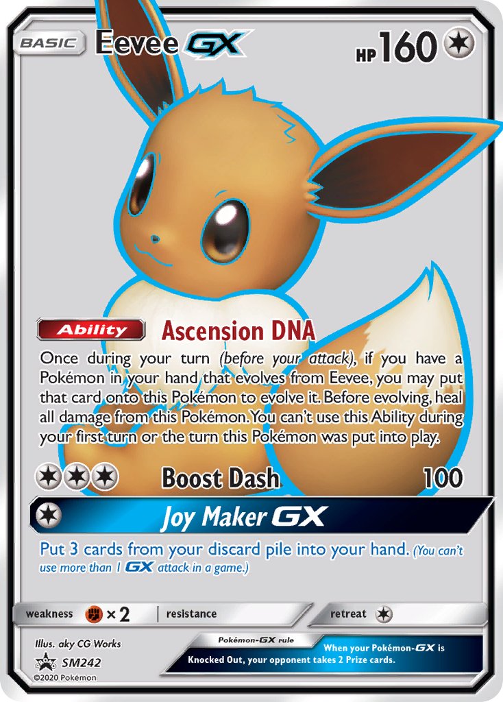 Eevee GX (SM242) [Sun & Moon: Black Star Promos] - Dark Crystal Cards