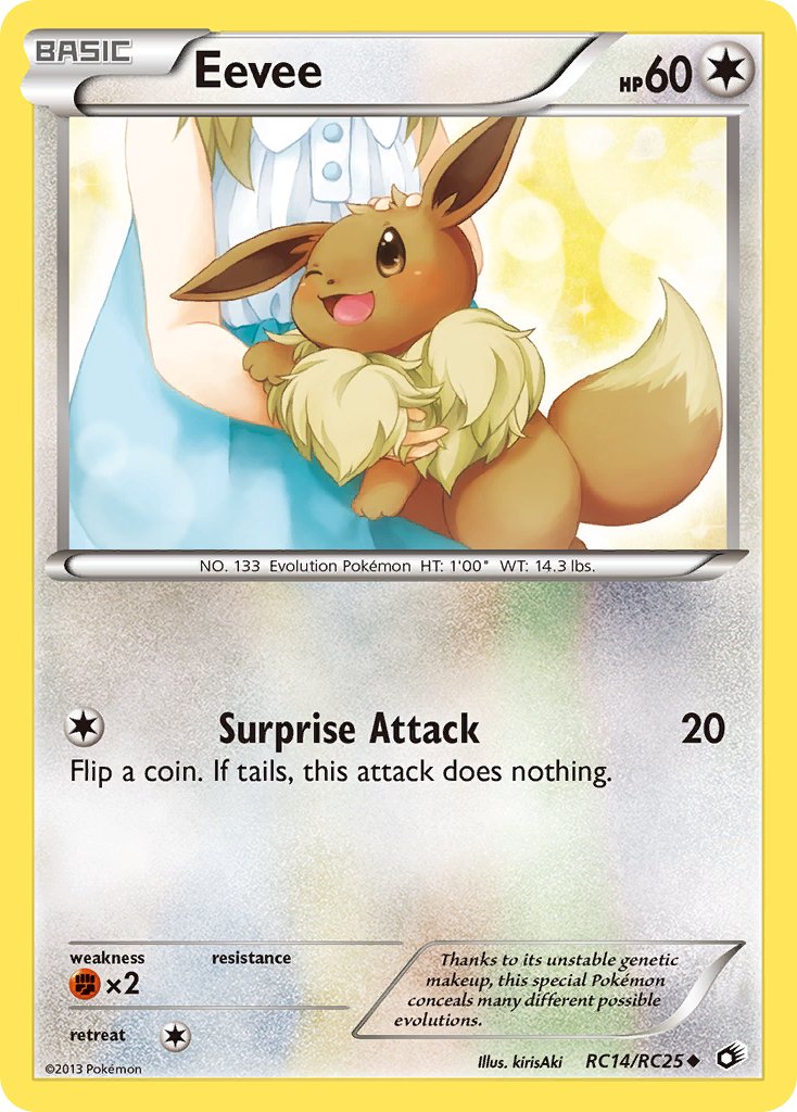 Eevee (RC14/RC25) [Black & White: Legendary Treasures] - Dark Crystal Cards