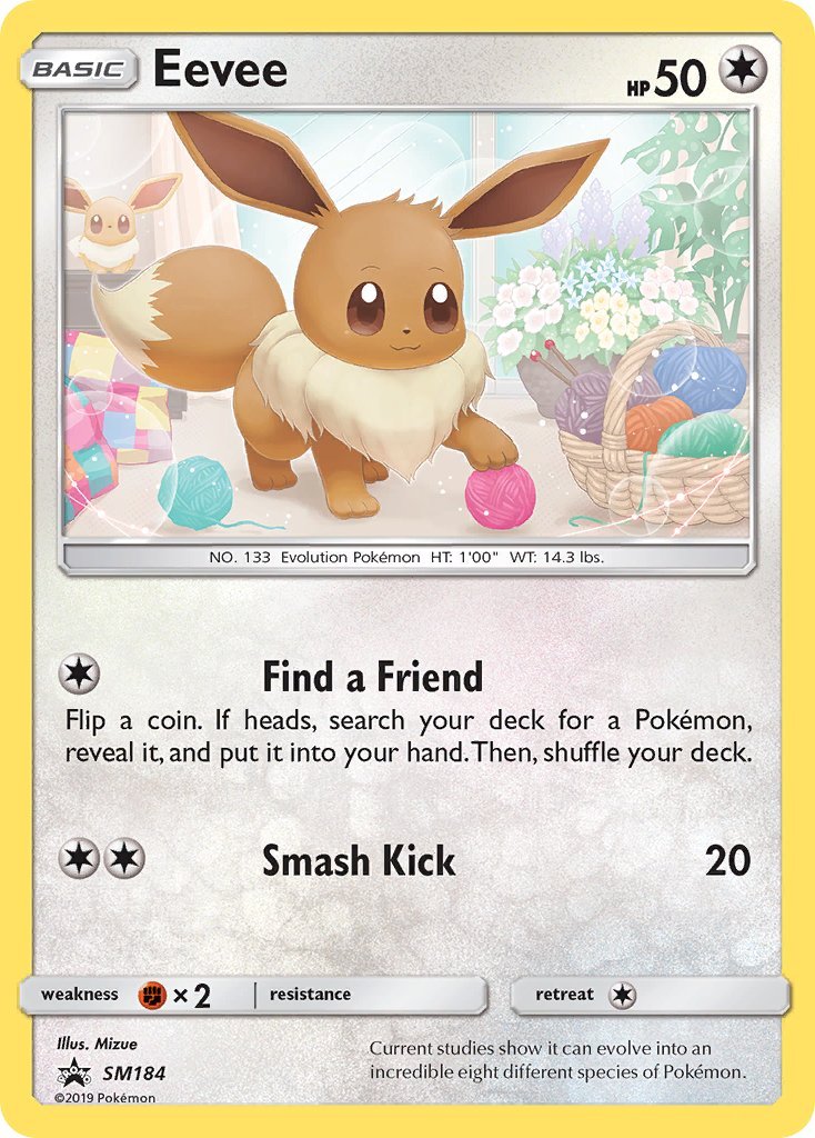 Eevee (SM184) [Sun & Moon: Black Star Promos] - Dark Crystal Cards