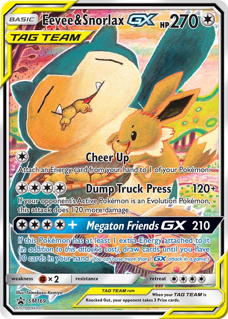 Eevee & Snorlax GX (SM169) [Sun & Moon: Black Star Promos] - Dark Crystal Cards