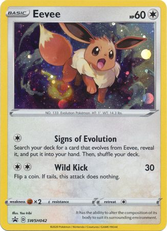Eevee (SWSH042) [Sword & Shield: Black Star Promos] - Dark Crystal Cards