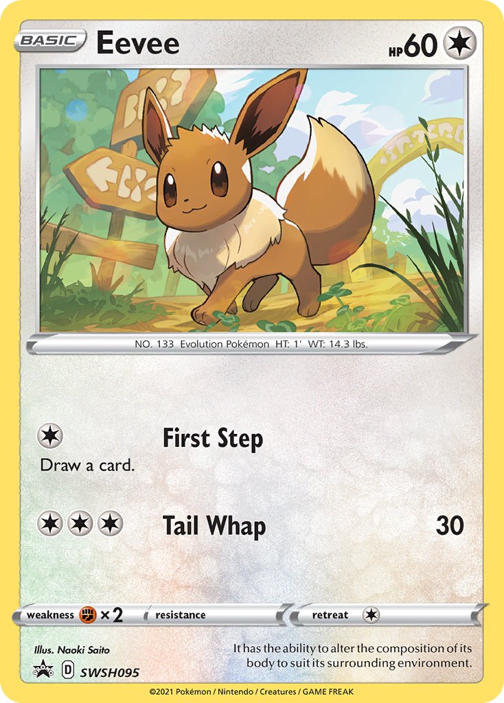 Eevee (SWSH095) [Sword & Shield: Black Star Promos] - Dark Crystal Cards