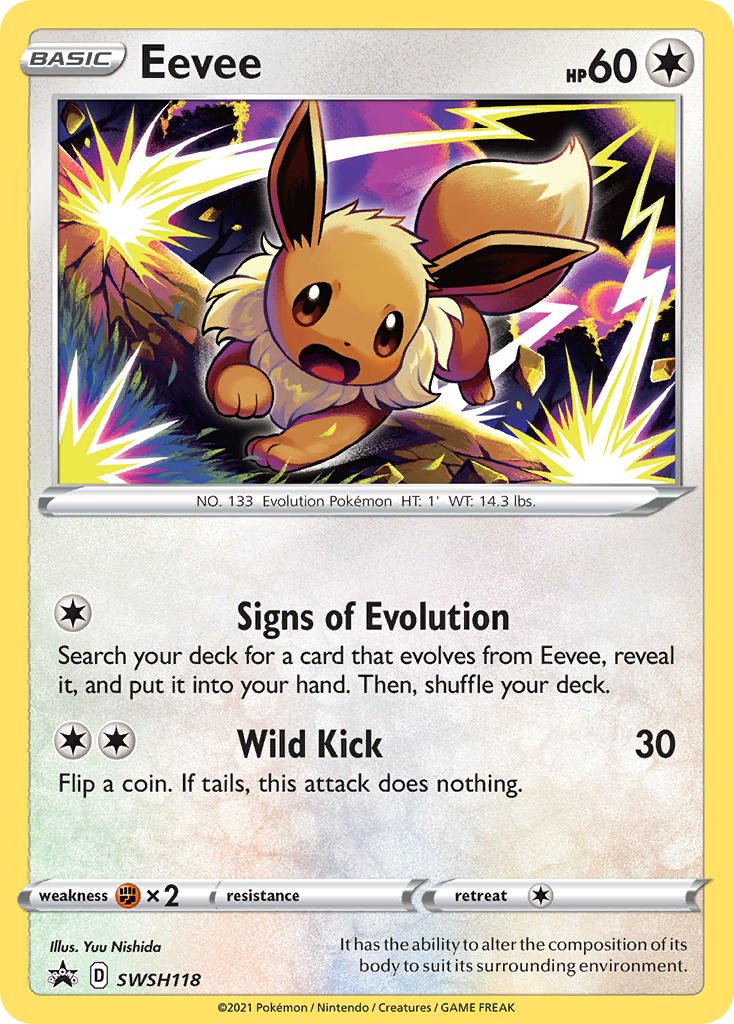Eevee (SWSH118) [Sword & Shield: Black Star Promos] - Dark Crystal Cards
