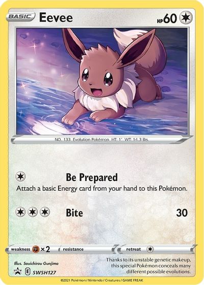 Eevee (SWSH127) [Sword & Shield: Black Star Promos] - Dark Crystal Cards