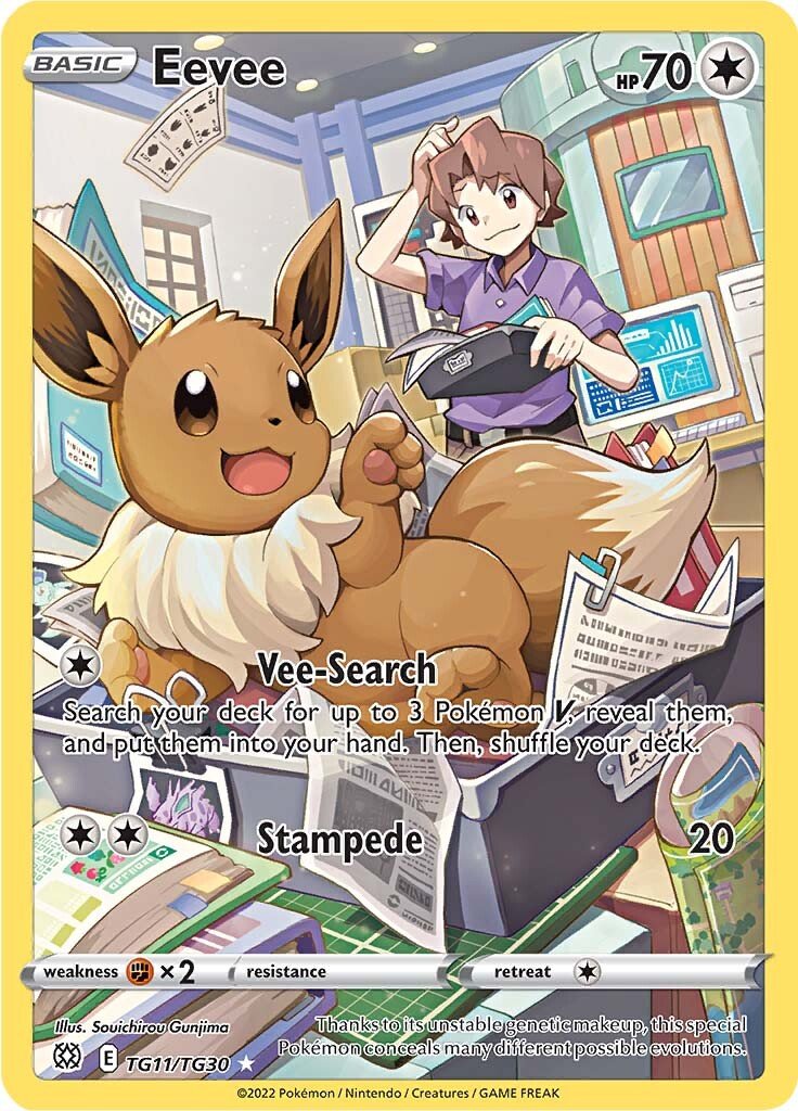 Eevee (TG11/TG30) [Sword & Shield: Brilliant Stars] - Dark Crystal Cards