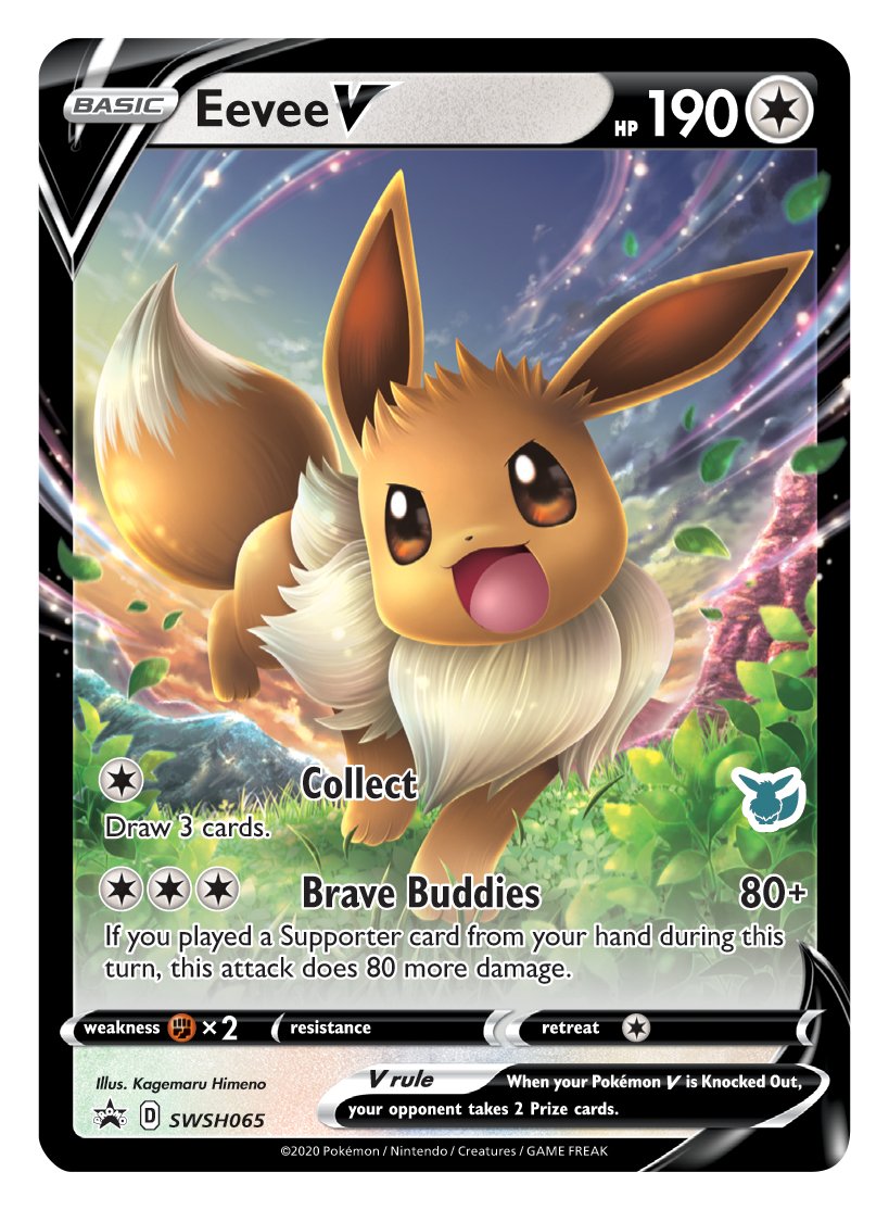 Eevee V (SWSH065) (Eevee Deck) [Battle Academy 2022] - Dark Crystal Cards