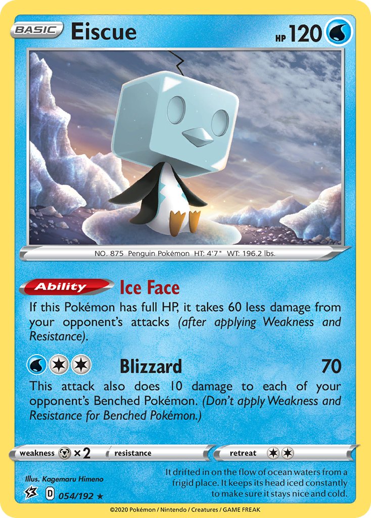 Eiscue (054/192) [Sword & Shield: Rebel Clash] - Dark Crystal Cards