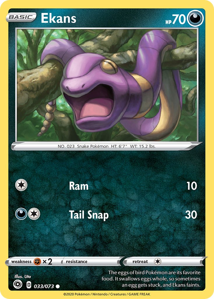 Ekans (033/073) [Sword & Shield: Champion's Path] - Dark Crystal Cards