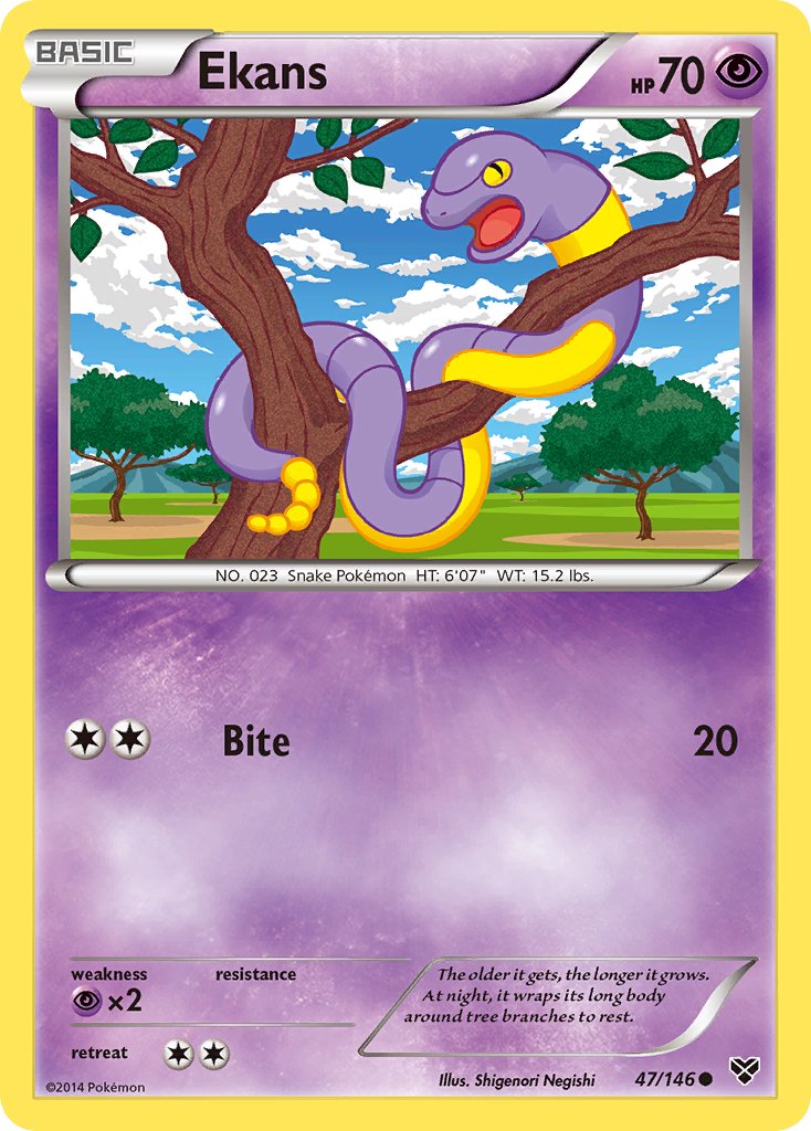 Ekans (47/146) [XY: Base Set] - Dark Crystal Cards