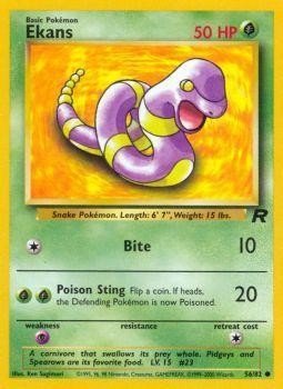 Ekans (56/82) [Team Rocket Unlimited] - Dark Crystal Cards