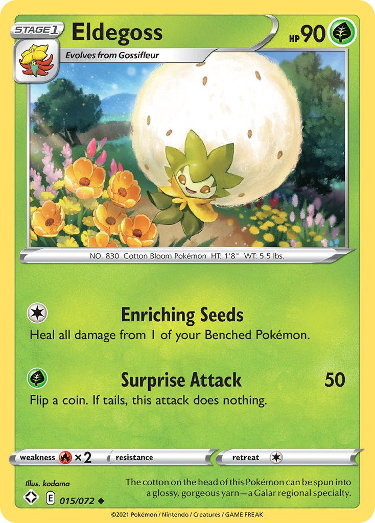 Eldegoss (015/072) [Sword & Shield: Shining Fates] - Dark Crystal Cards