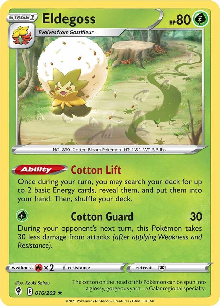 Eldegoss (016/203) (Theme Deck Exclusive) [Sword & Shield: Evolving Skies] - Dark Crystal Cards