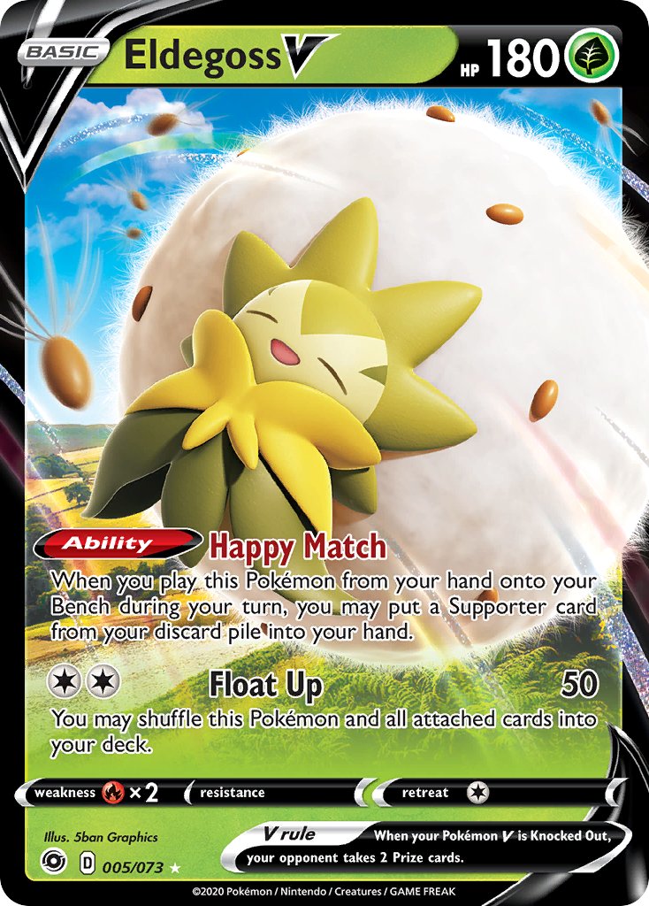Eldegoss V (005/073) [Sword & Shield: Champion's Path] - Dark Crystal Cards