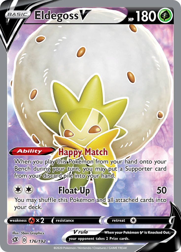 Eldegoss V (176/192) [Sword & Shield: Rebel Clash] - Dark Crystal Cards