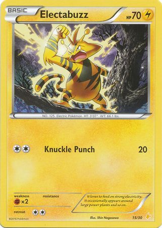 Electabuzz (15/30) [XY: Trainer Kit 3 - Pikachu Libre] - Dark Crystal Cards