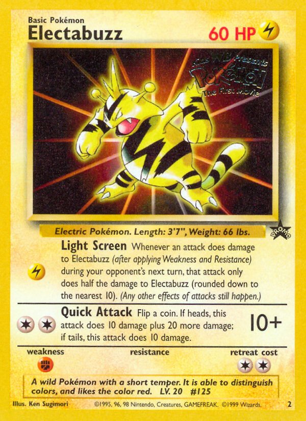 Electabuzz (2) [Wizards of the Coast: Black Star Promos] - Dark Crystal Cards