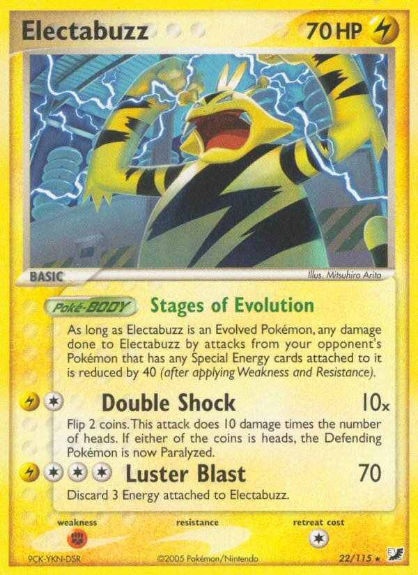 Electabuzz (22/115) [EX: Unseen Forces] - Dark Crystal Cards