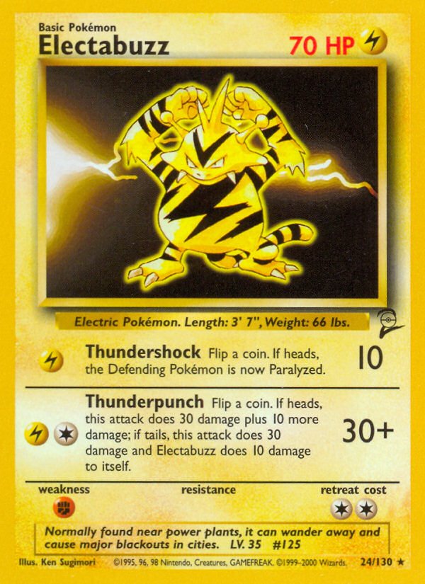 Electabuzz (24/130) [Base Set 2] - Dark Crystal Cards