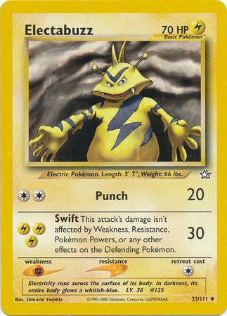 Electabuzz (33/111) [Neo Genesis Unlimited] - Dark Crystal Cards