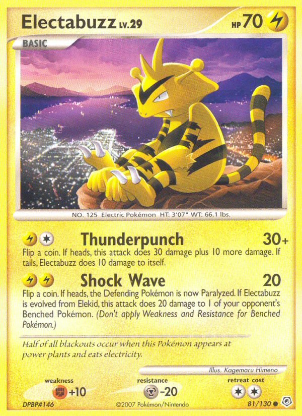 Electabuzz (81/130) [Diamond & Pearl: Base Set] - Dark Crystal Cards