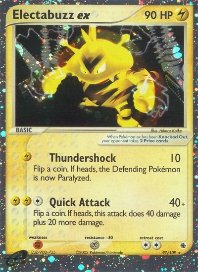 Electabuzz ex (97/109) [EX: Ruby & Sapphire] - Dark Crystal Cards