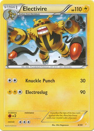 Electivire (4/30) [XY: Trainer Kit 3 - Pikachu Libre] - Dark Crystal Cards