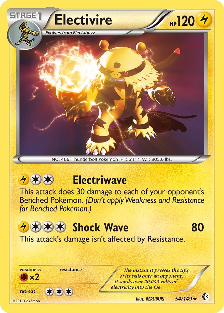 Electivire (54/149) (Theme Deck Exclusive) [Black & White: Boundaries Crossed] - Dark Crystal Cards