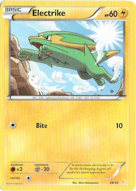 Electrike (28/30) [XY: Trainer Kit 3 - Pikachu Libre] - Dark Crystal Cards