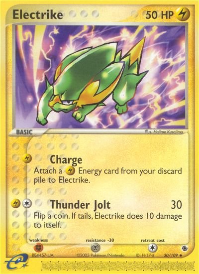 Electrike (30/109) [EX: Ruby & Sapphire] - Dark Crystal Cards