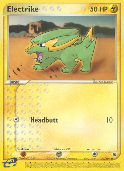 Electrike (52/109) [EX: Ruby & Sapphire] - Dark Crystal Cards