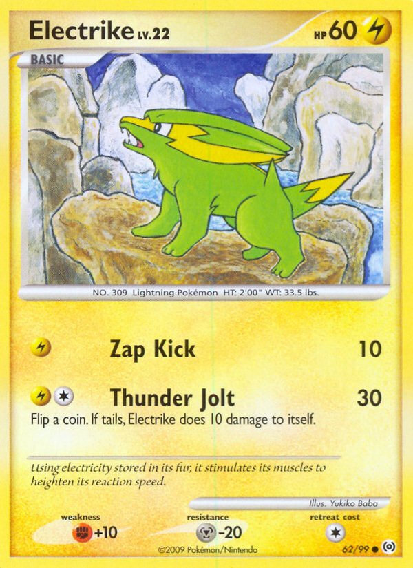 Electrike (62/99) [Platinum: Arceus] - Dark Crystal Cards