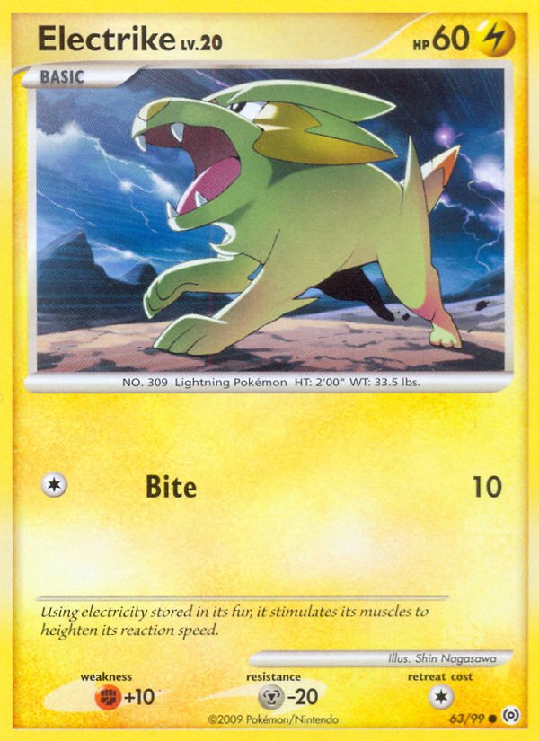 Electrike (63/99) [Platinum: Arceus] - Dark Crystal Cards