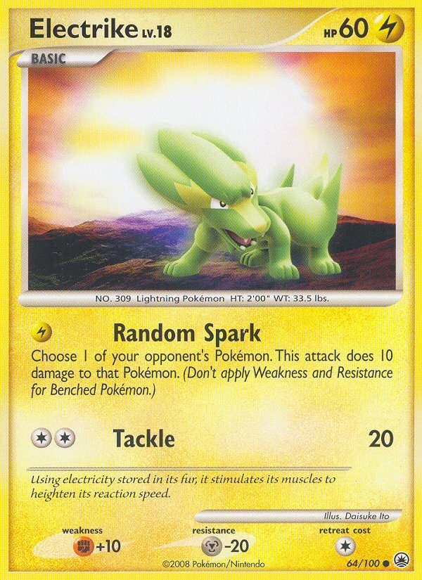 Electrike (64/100) [Diamond & Pearl: Majestic Dawn] - Dark Crystal Cards
