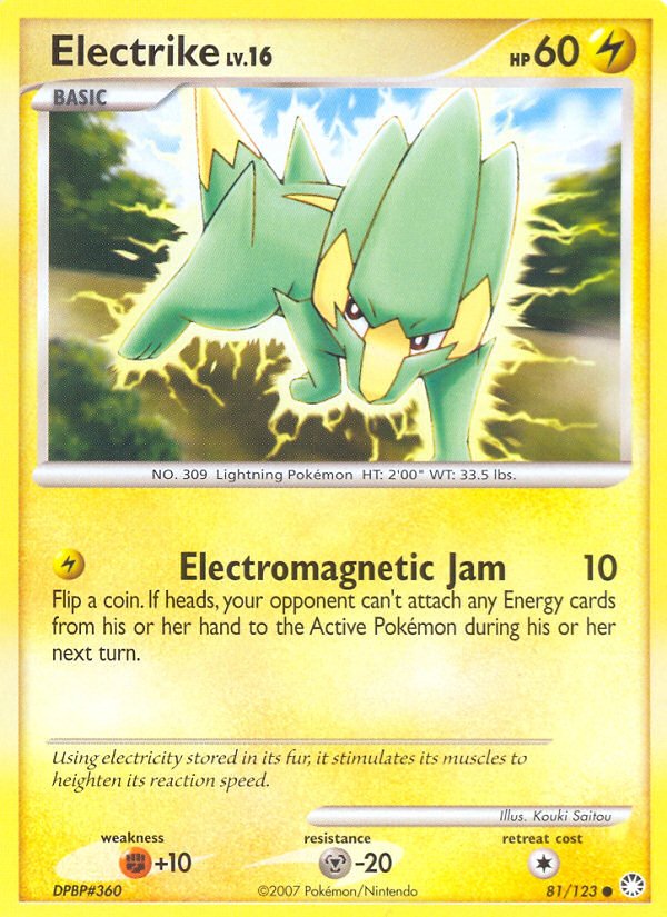 Electrike (81/123) [Diamond & Pearl: Mysterious Treasures] - Dark Crystal Cards