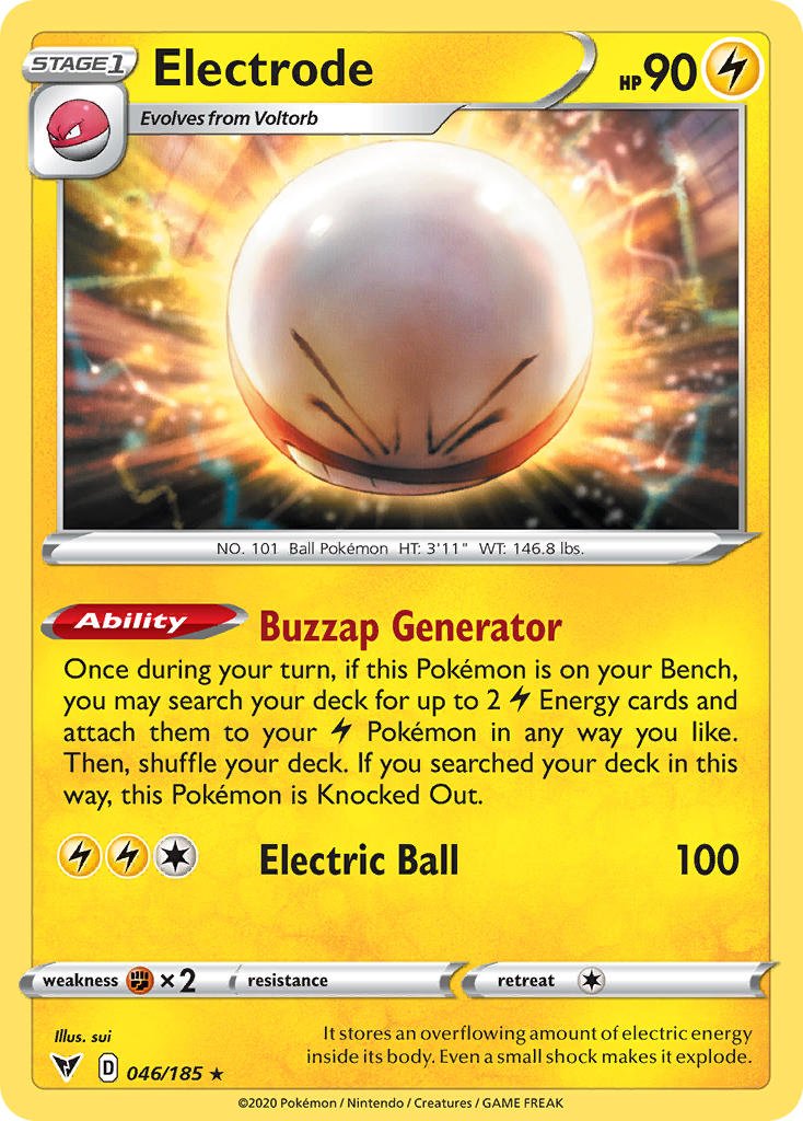 Electrode (046/185) [Sword & Shield: Vivid Voltage] - Dark Crystal Cards