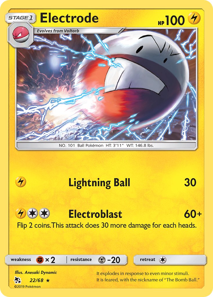 Electrode (22/68) [Sun & Moon: Hidden Fates] - Dark Crystal Cards