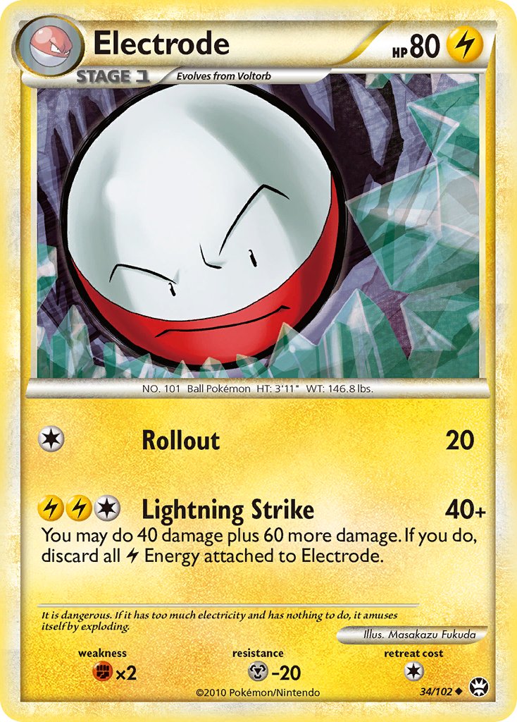 Electrode (34/102) [HeartGold & SoulSilver: Triumphant] - Dark Crystal Cards