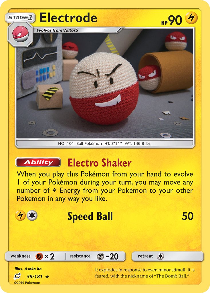 Electrode (39/181) [Sun & Moon: Team Up] - Dark Crystal Cards